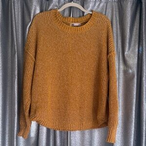 SO Women's Mustard Crew Neck Sweater